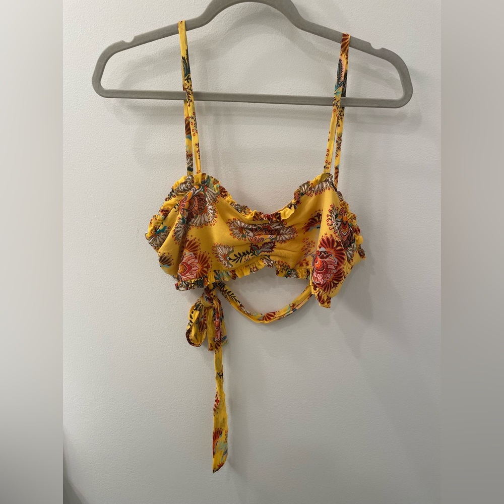 Alexis floral print bralette top